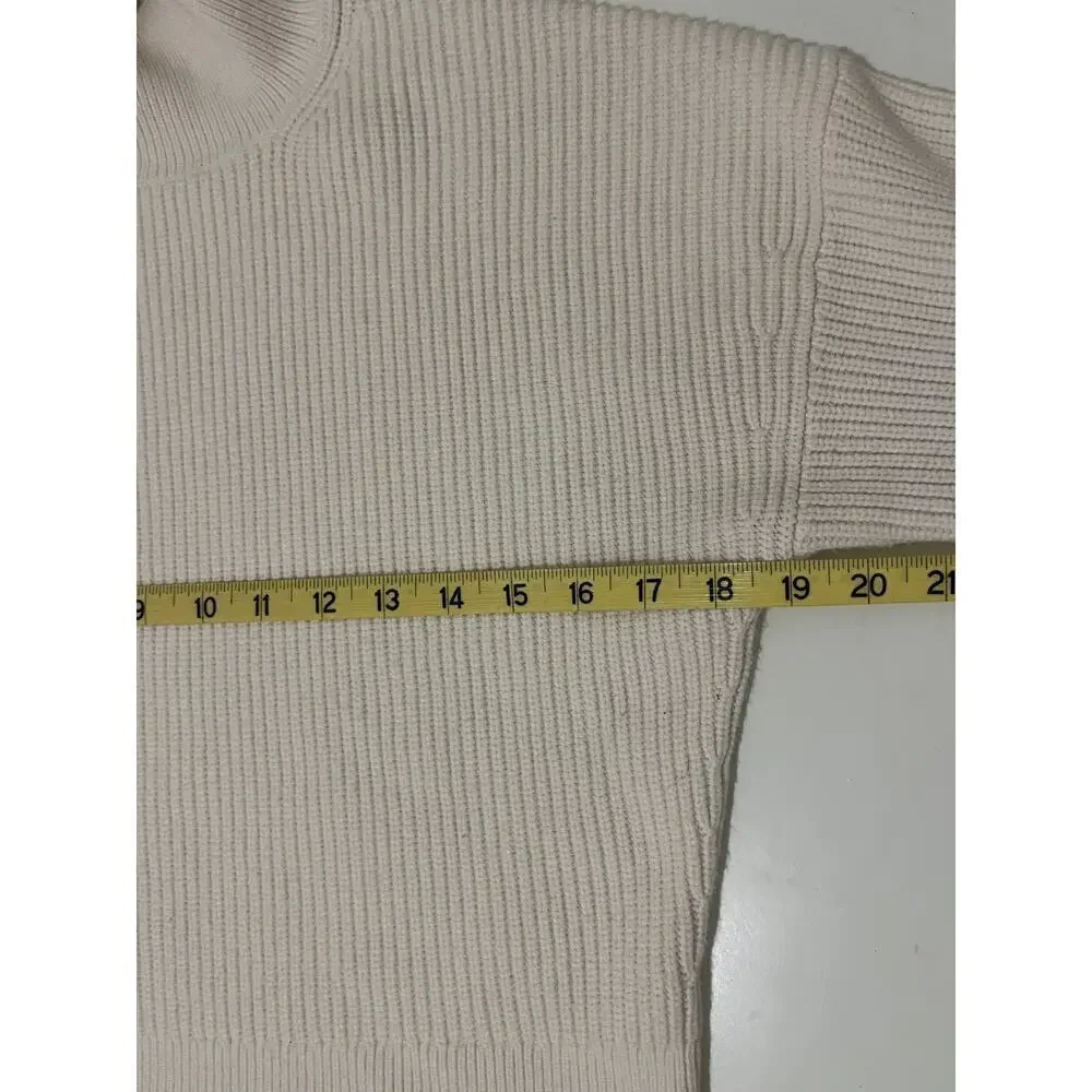 J. Crew Ribbed Cropped turtleneck sweater in stretch yarn